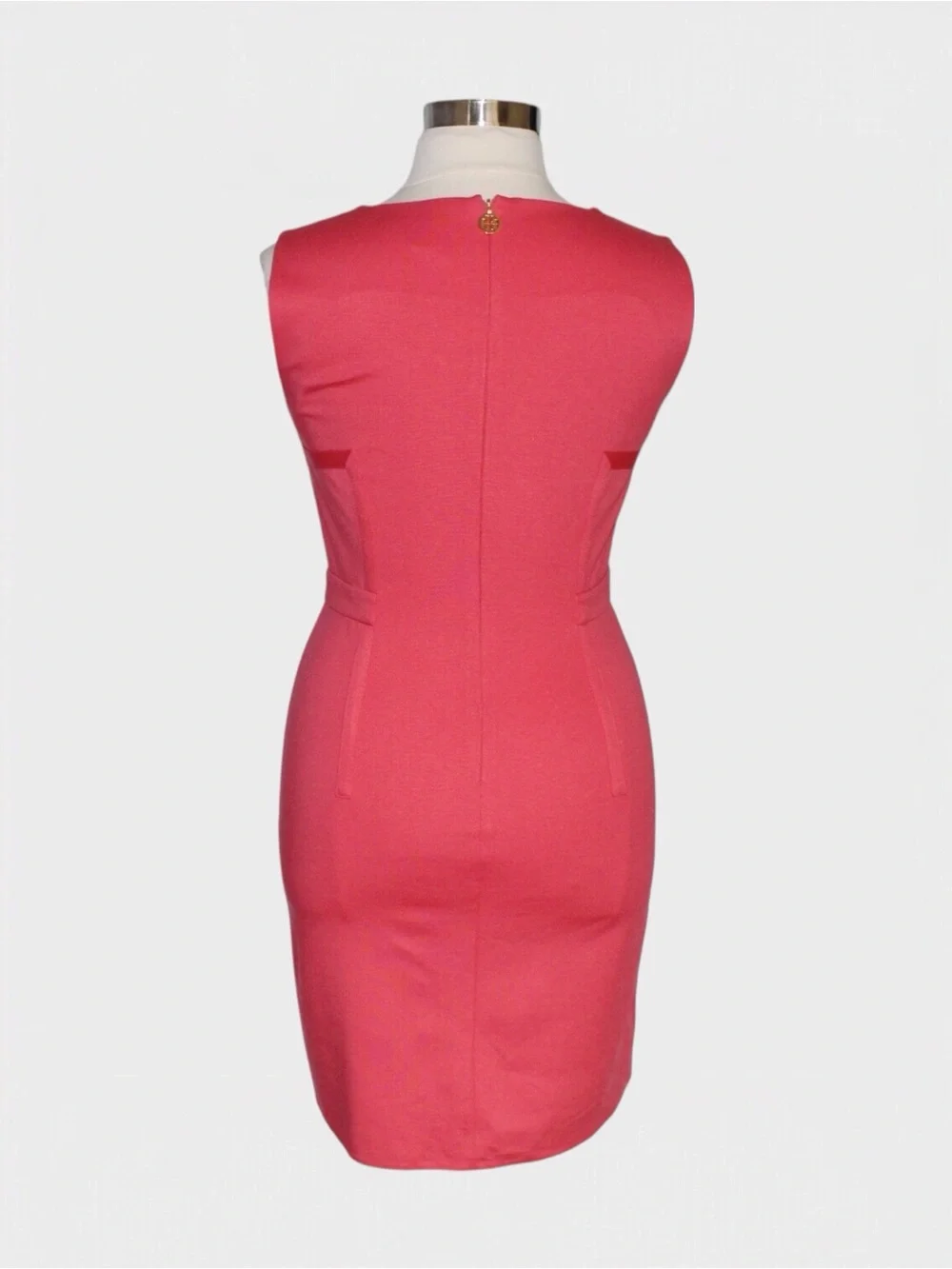 Tory Burch Coral Pink Sleeveless Sheath Dress